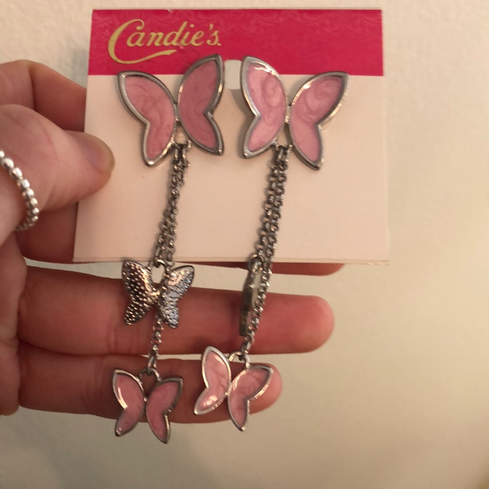 Candie’s Butterfly Earrings - Picture 2 of 2